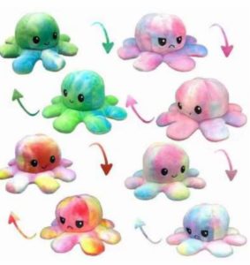 Stimmungs-Oktopus mit zweifarbigem Design